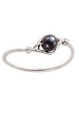 magnificent tiny bead silver ring for babies and kids        